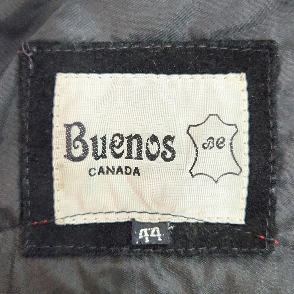 VTG Gold Wing Touring Association Alberta Large Logo Black Suede Vest (Size 44) - Picture 11 of 13
